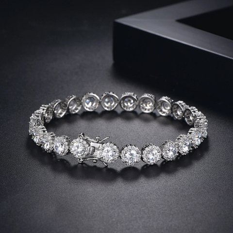 Round Zircon Tennis Bracelet 5
