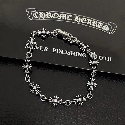 Cross Motif Tennis Bracelet