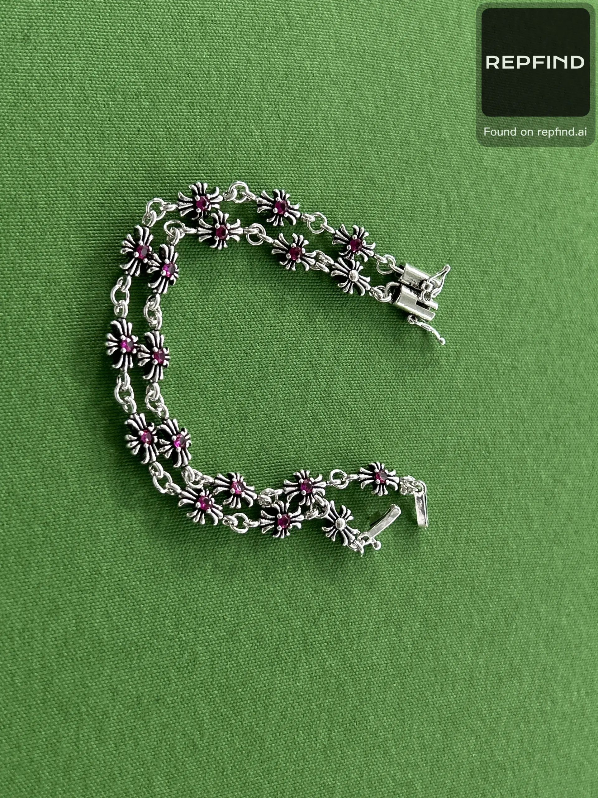 Cross Motif Tennis Bracelet -2
