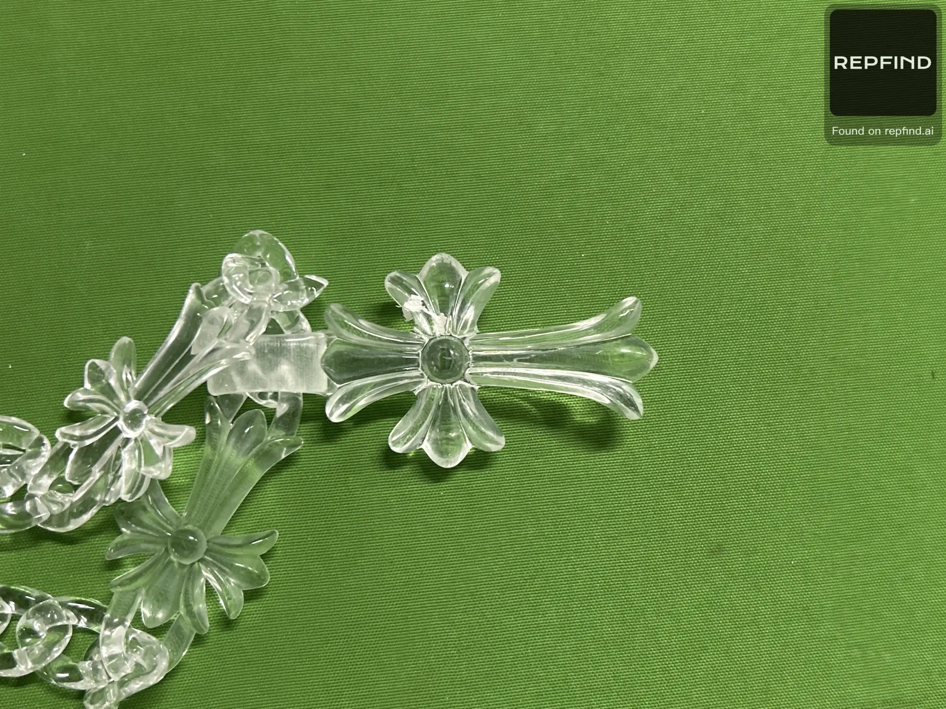 Transparent Cross Pendant Statement Necklace -2