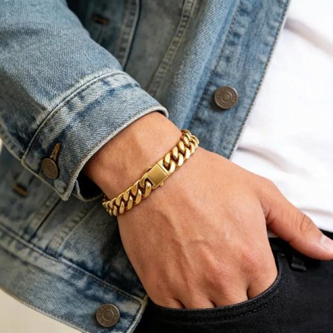 Flat Curb Chain Bracelet