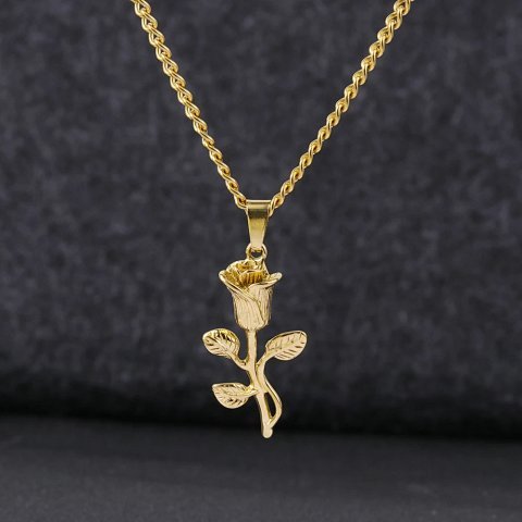Rose Pendant Necklace