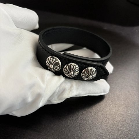 Triple Concho Leather Cuff Bra