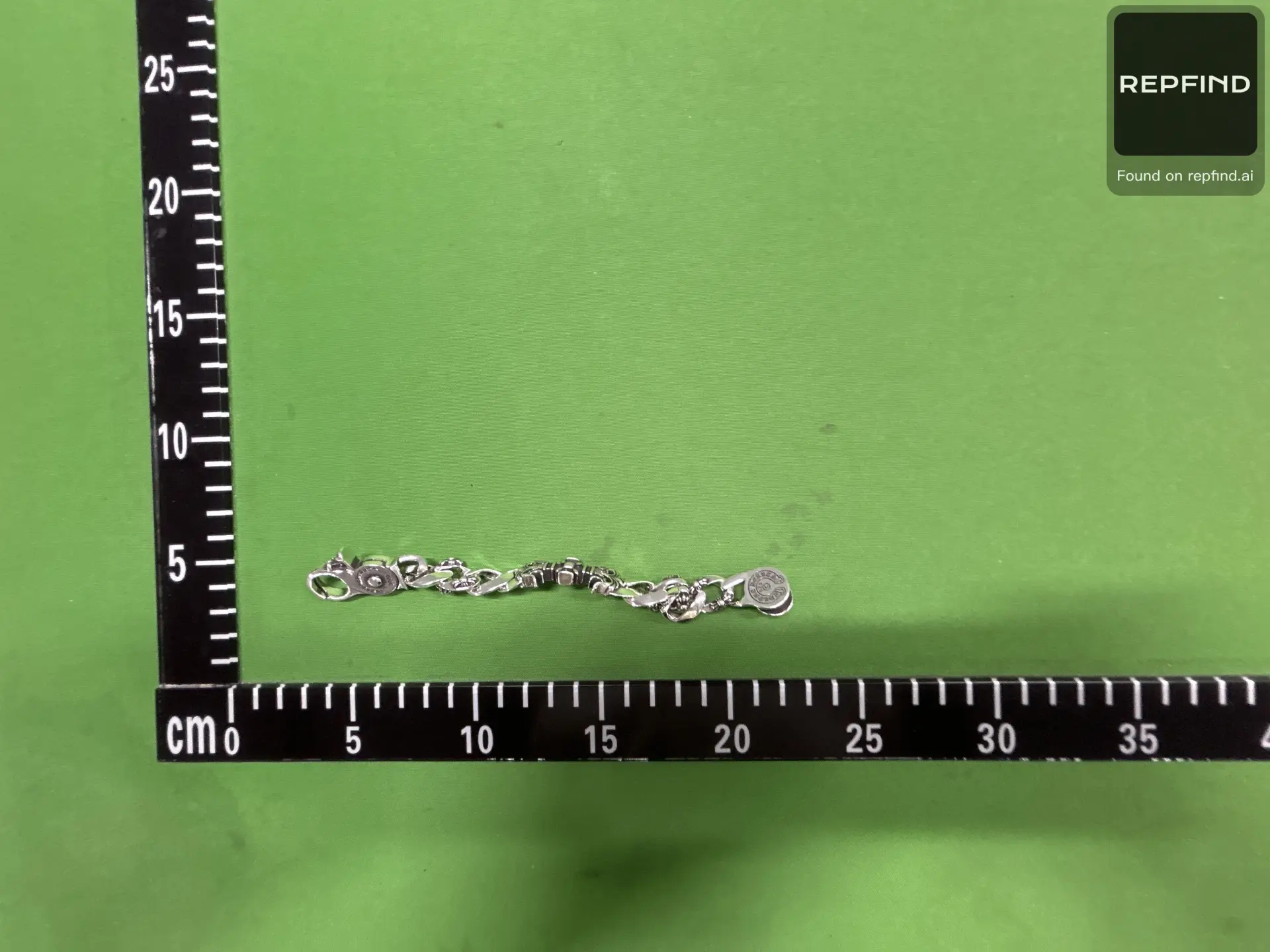 Heavy Gothic Cross Link Bracelet -4