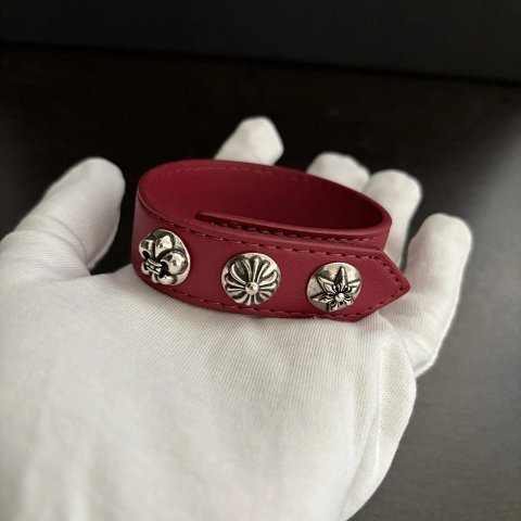 Concho Leather Cuff Bracelet