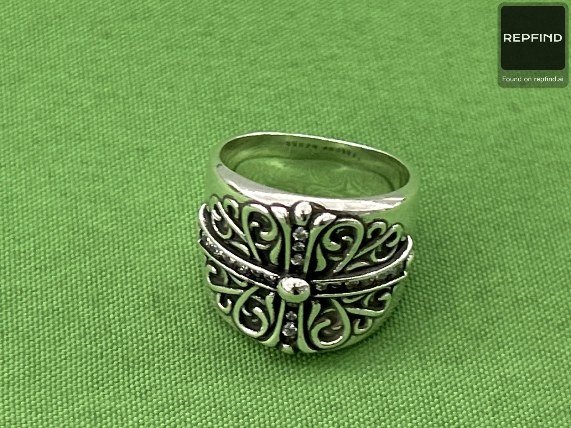 Gothic Cross Band Ring -2