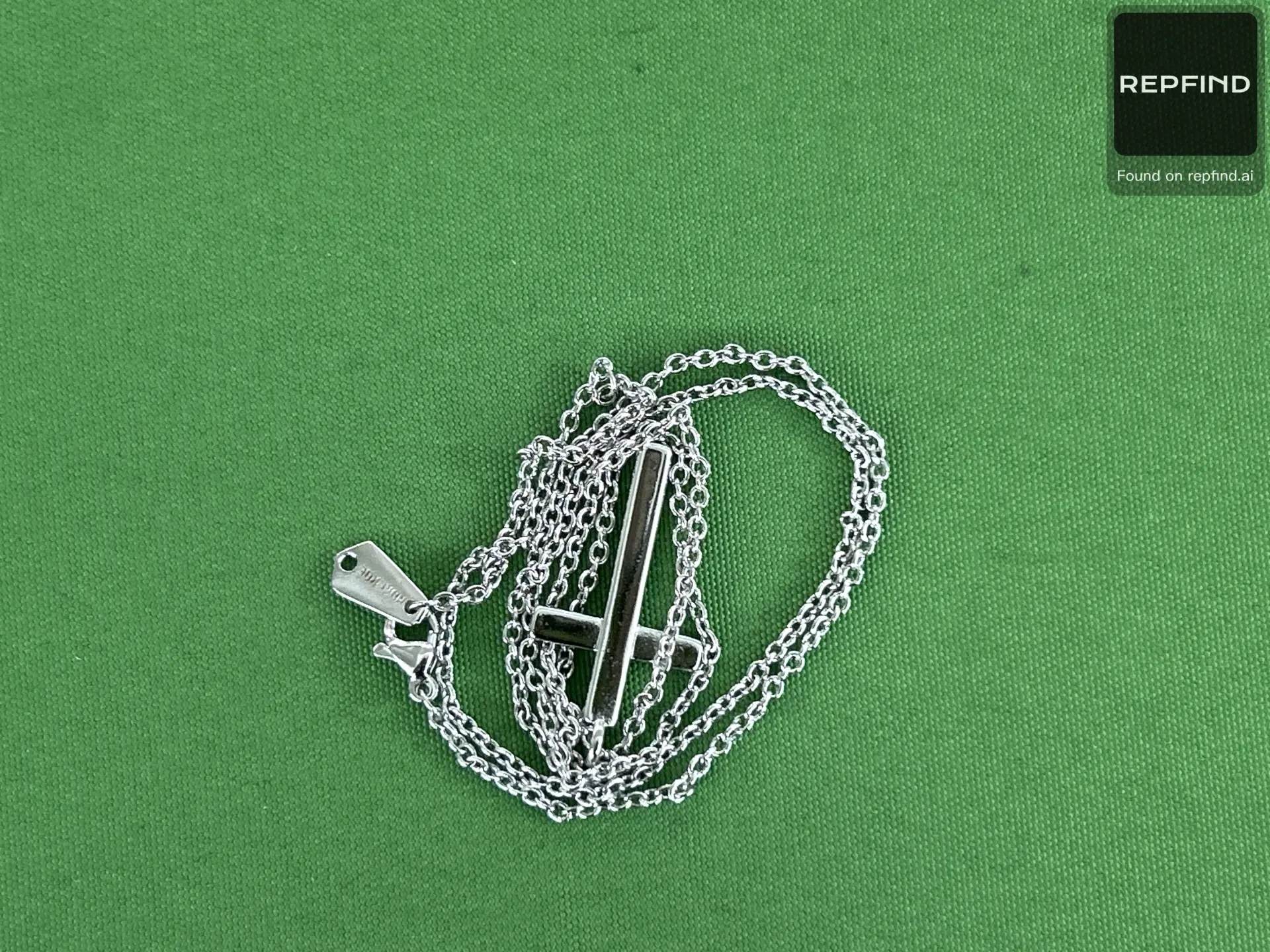Number Nine 02AW Cross Pendant Necklace -2