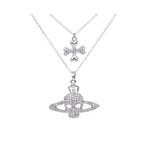 Layered Orb Pendant Necklace