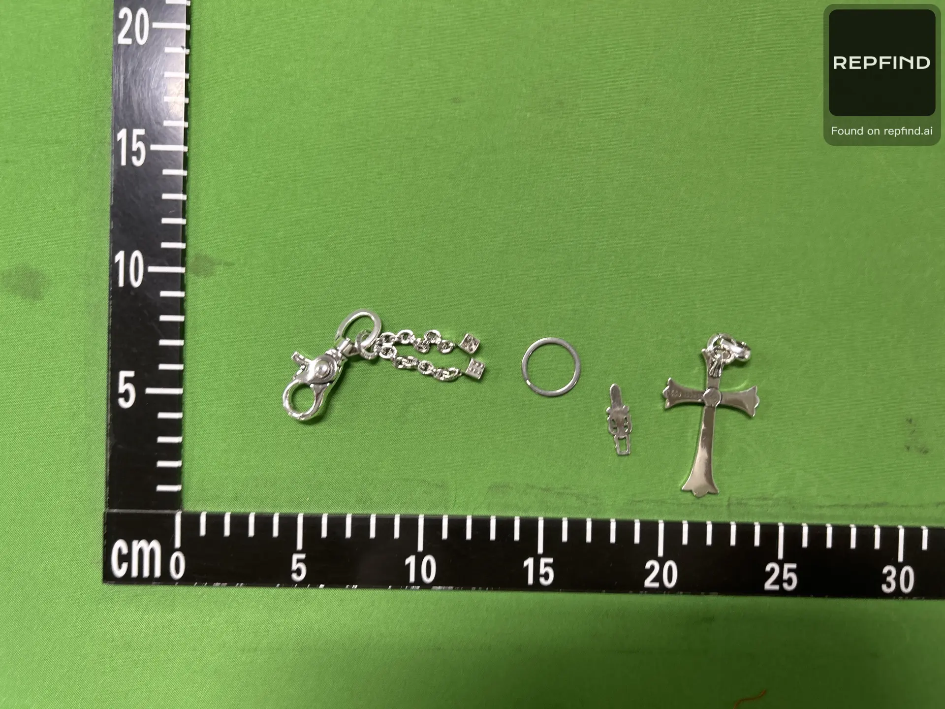 Cross Charm Keychain -2