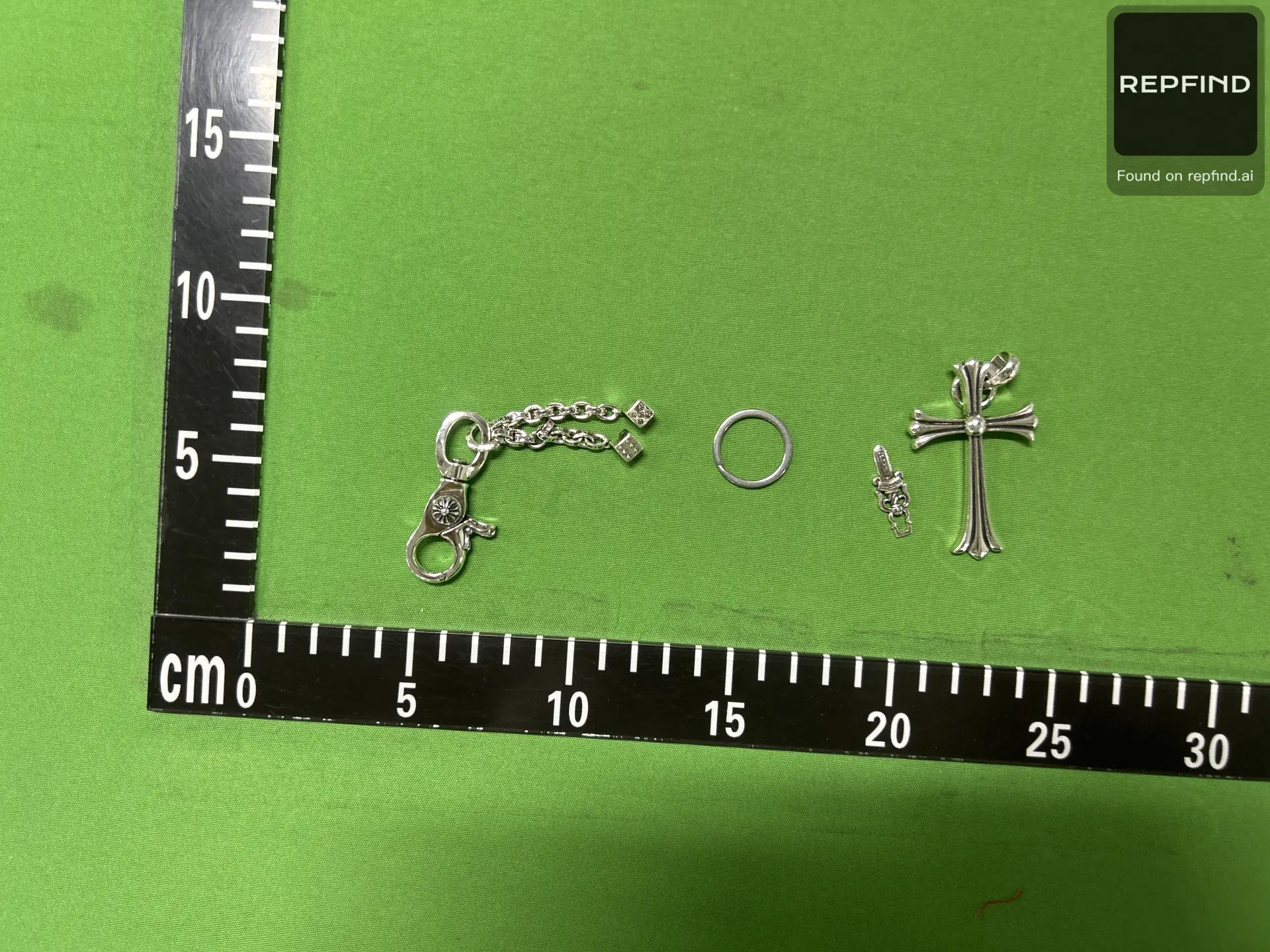 Cross Charm Keychain -3