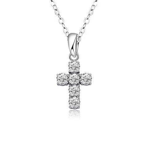 Stone-Set Cross Necklace - Sty