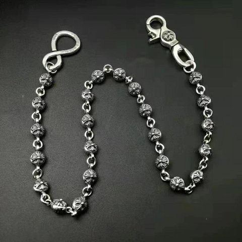 Cross and Bead Wallet Chain
