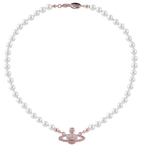 Pearl-Effect Orb Necklace - 03