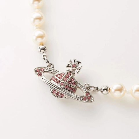 Pearl-Effect Orb Pendant Neckl