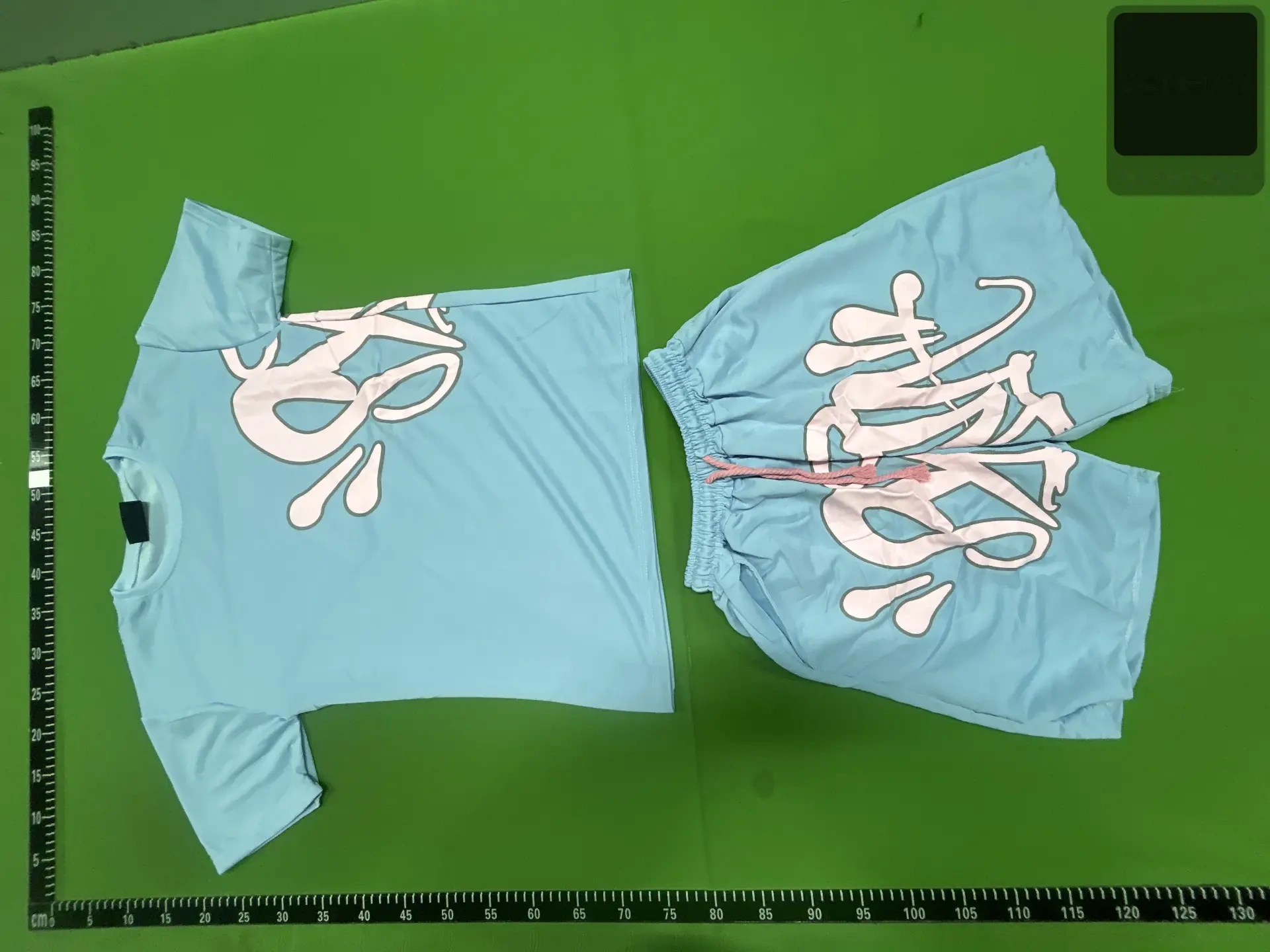 Letter Print T-Shirt and Shorts Set -6