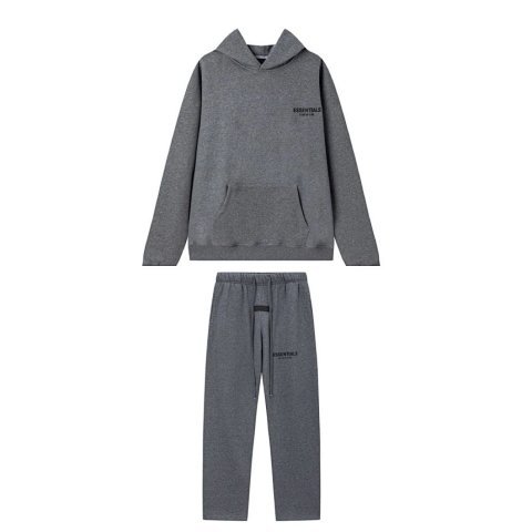 Flocked-Logo Hoodie and Jogger