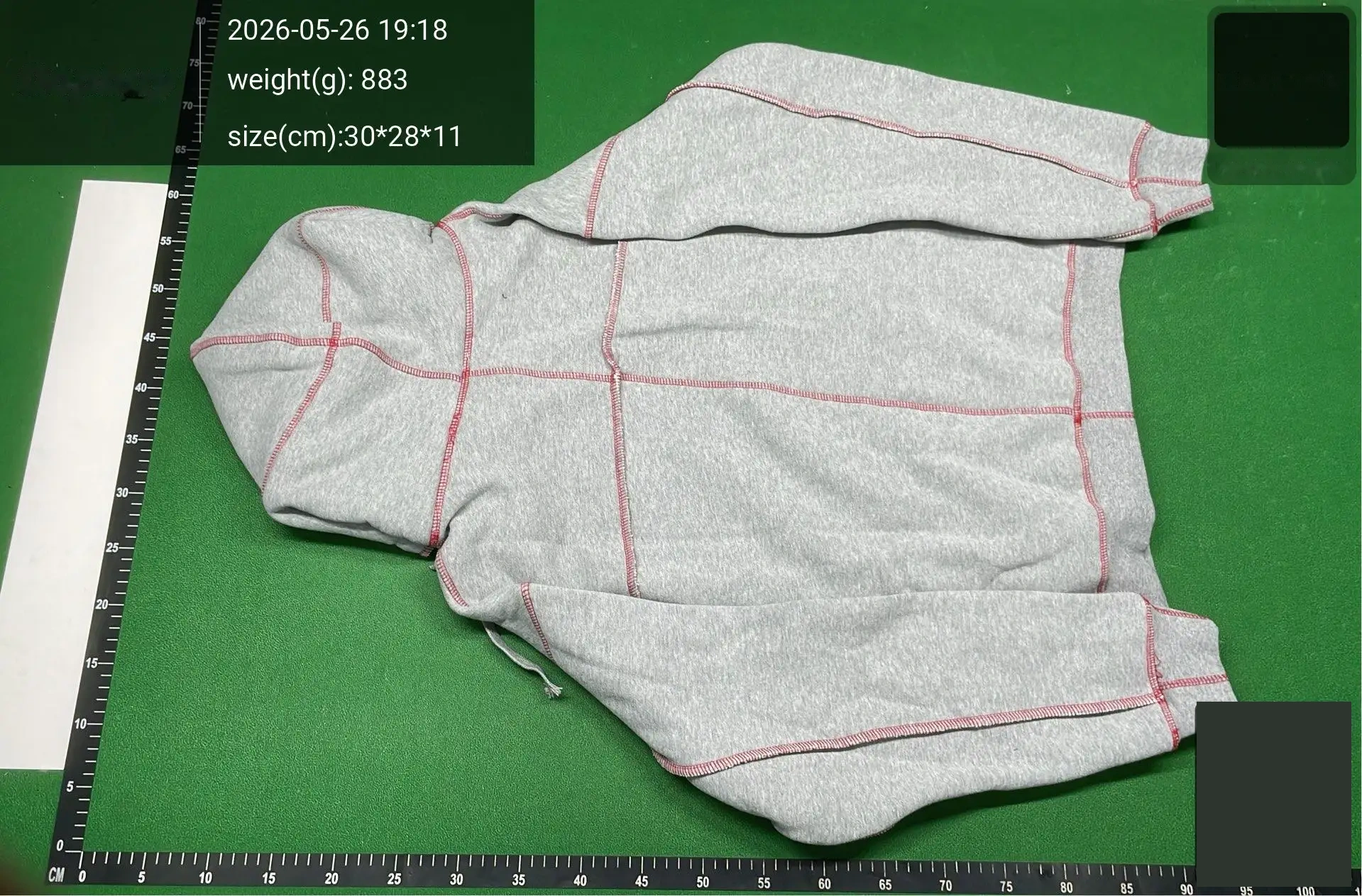 Contrast-Stitch Hoodie and Sweatpants Set -3