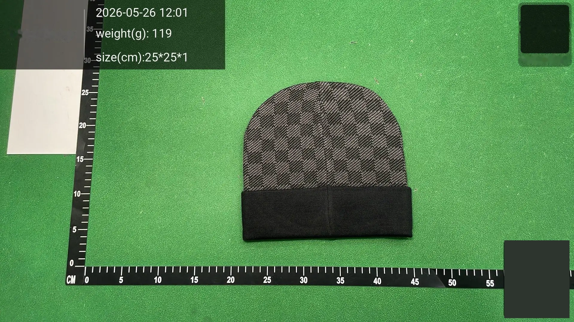 Patterned Knit Beanie - 202 -3