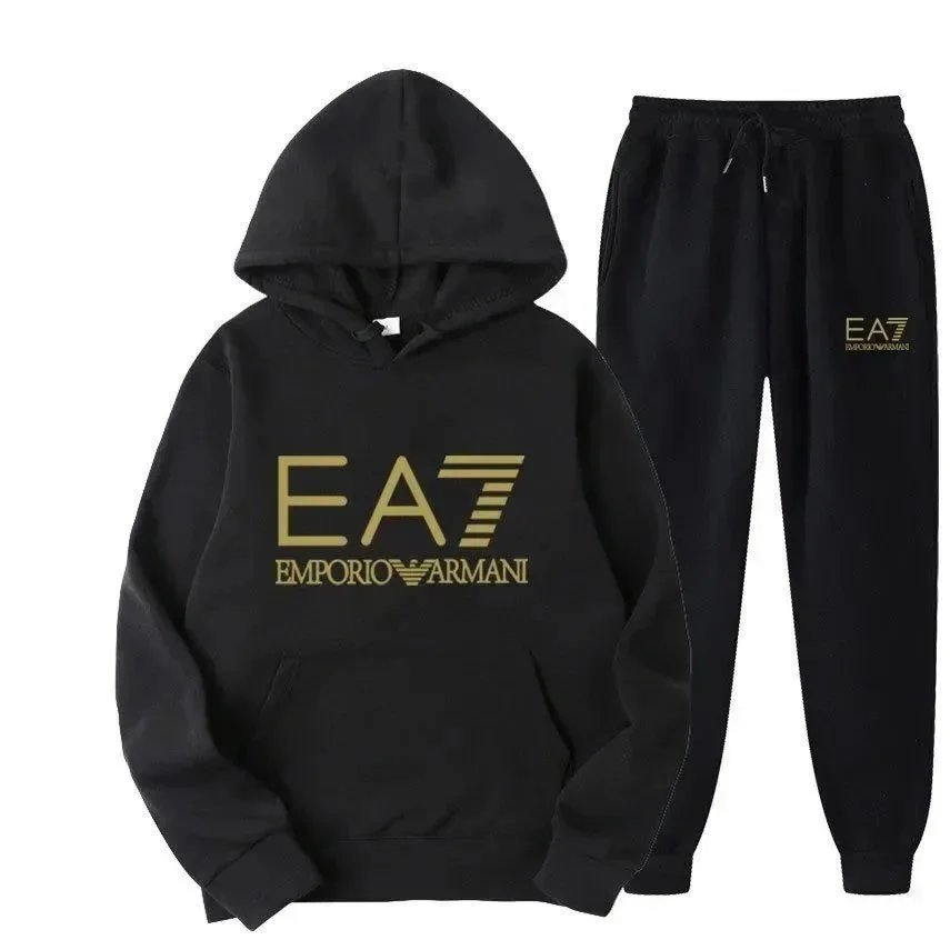 Logo Hoodie and Jogger Set - 0
