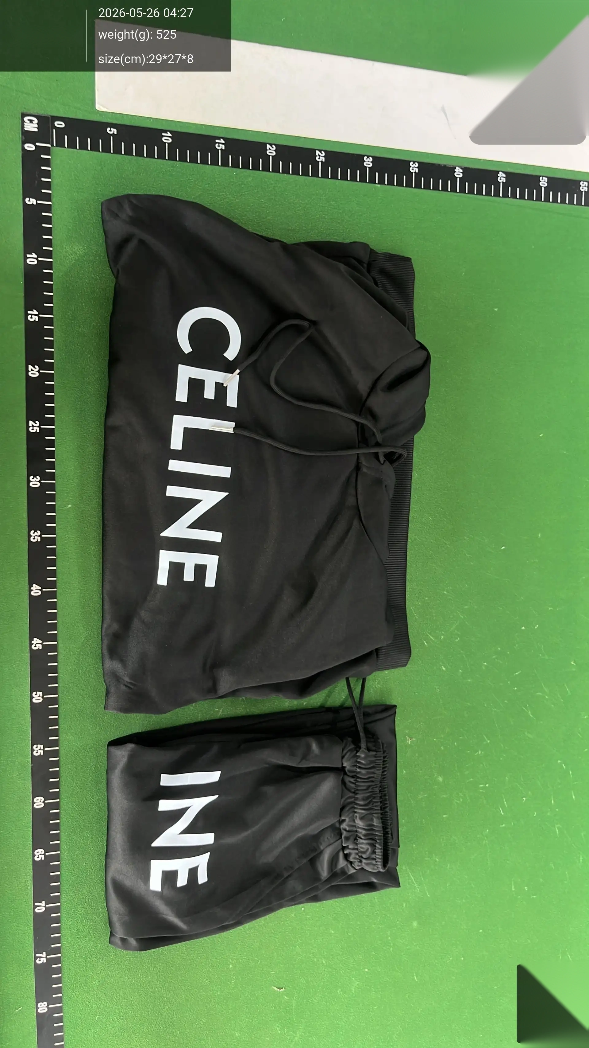 Letter-Print Hoodie and Jogger Set - FA -6