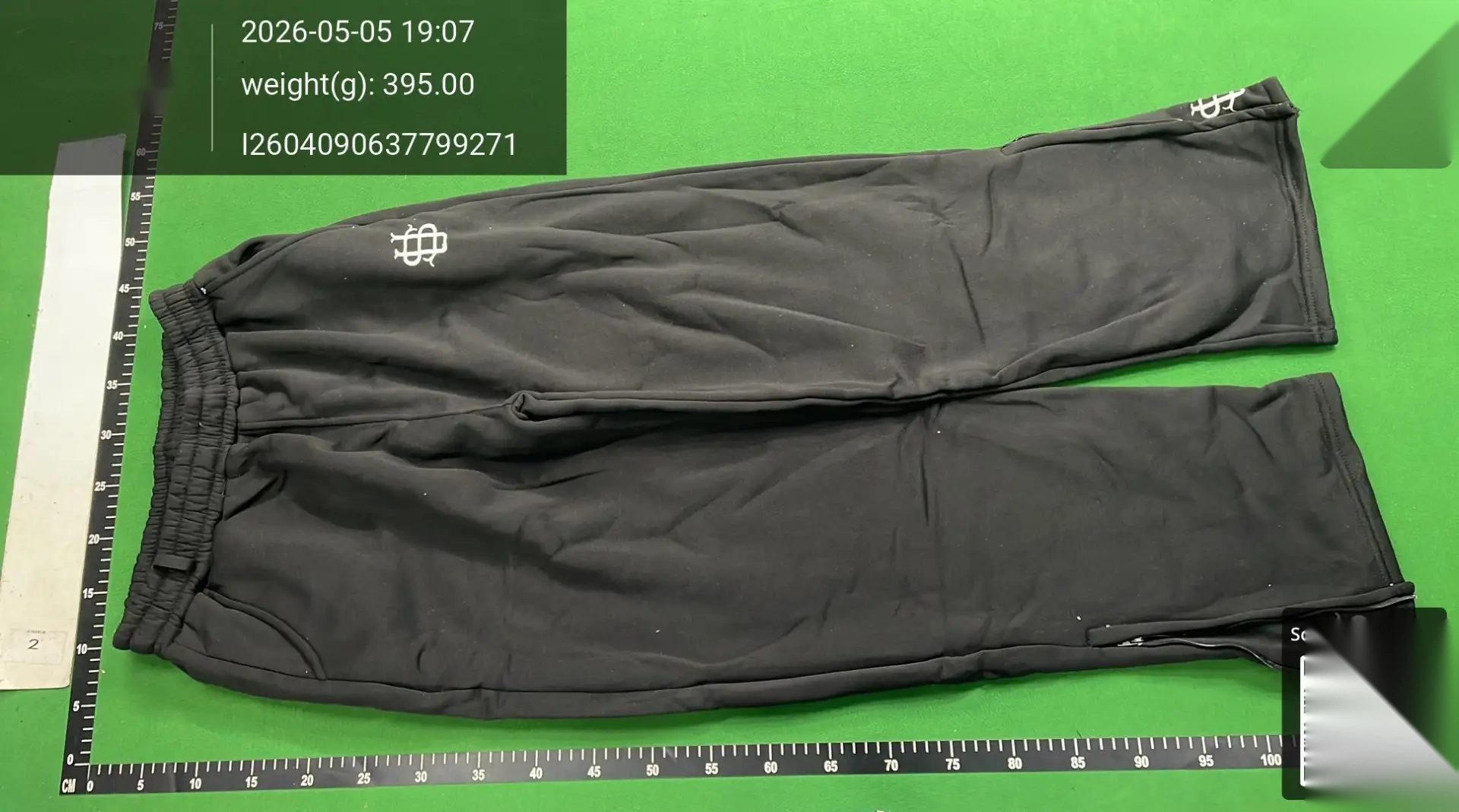 Embroidered Track Pants with Zip Detail -2