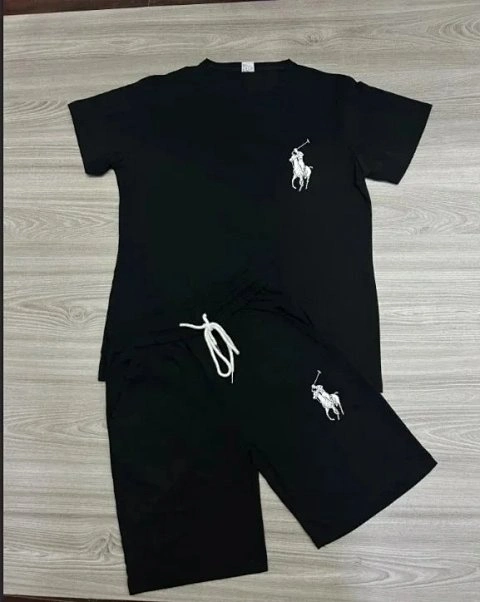 Embroidered T-Shirt and Shorts