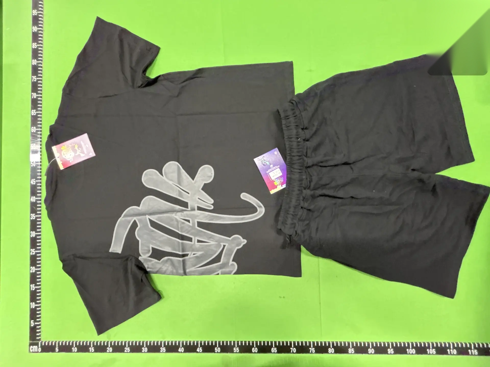 Graphic T-Shirt and Shorts Set - 3886 -3