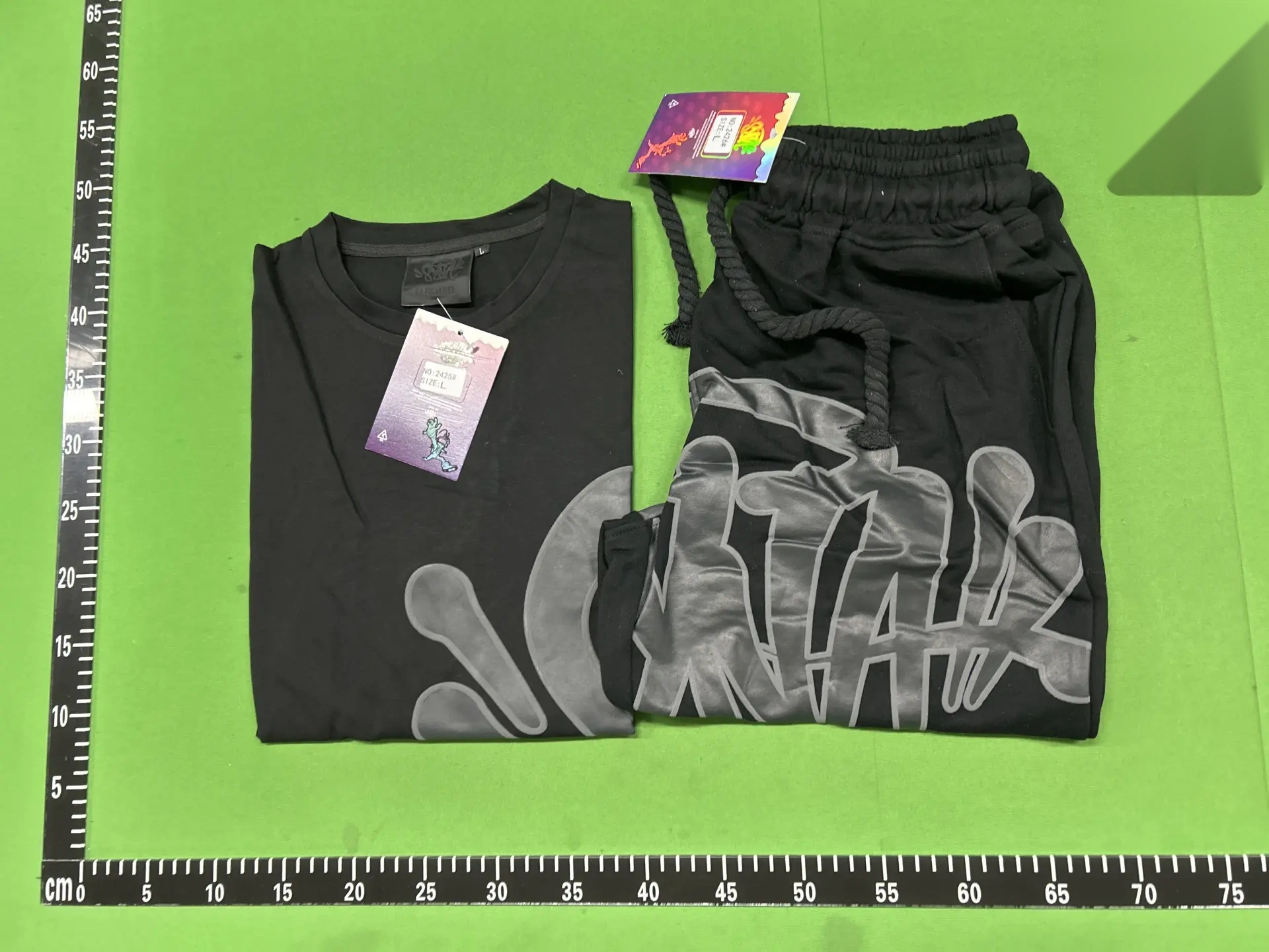 Graphic T-Shirt and Shorts Set - 3886 -4
