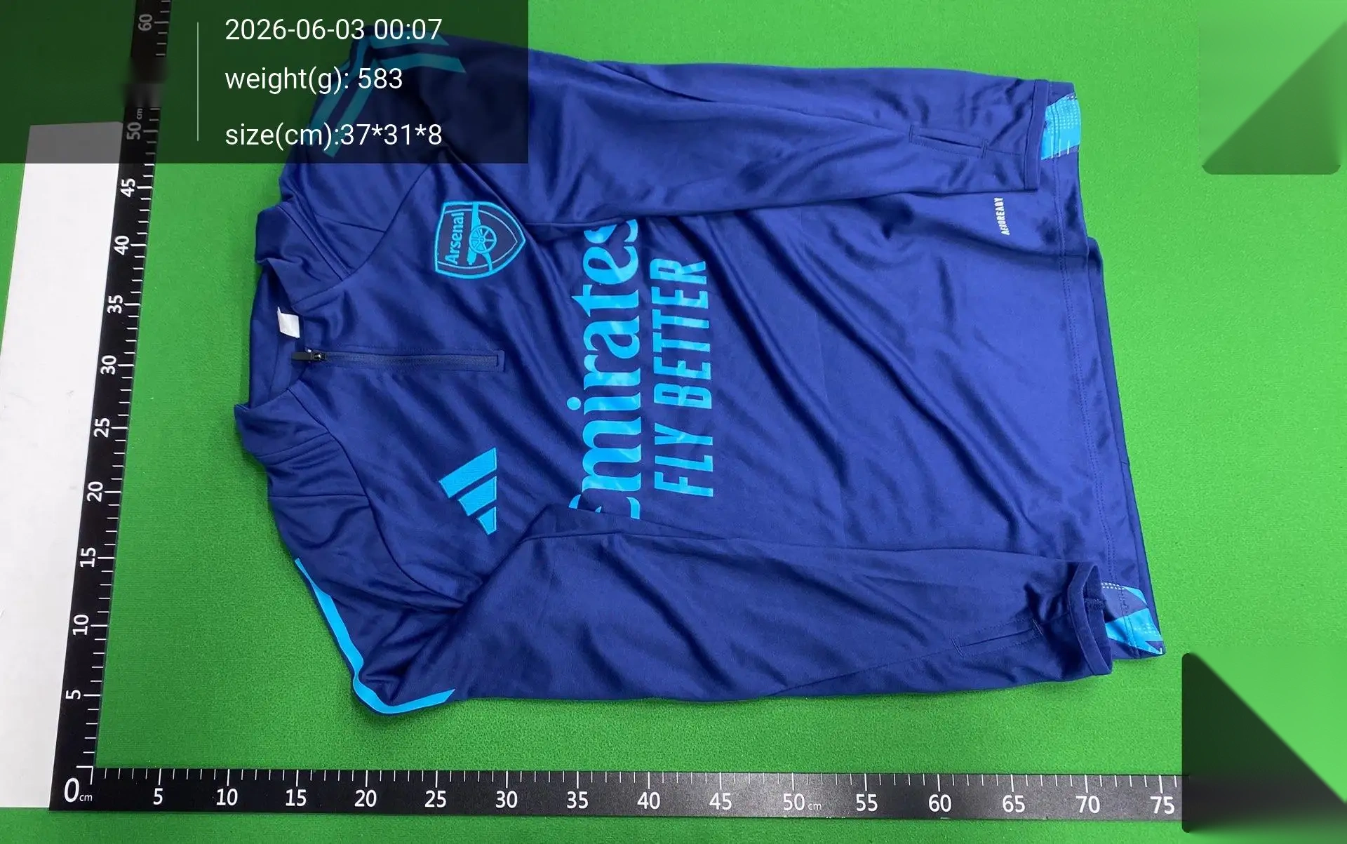 Half-Zip Football Training Top and Trousers Set -3