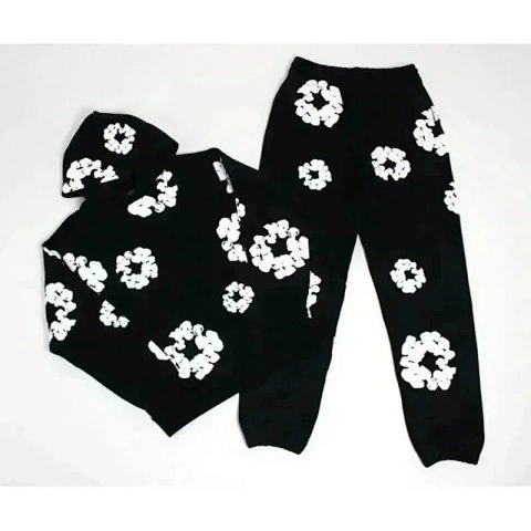 Floral Hoodie and Jogger Set -