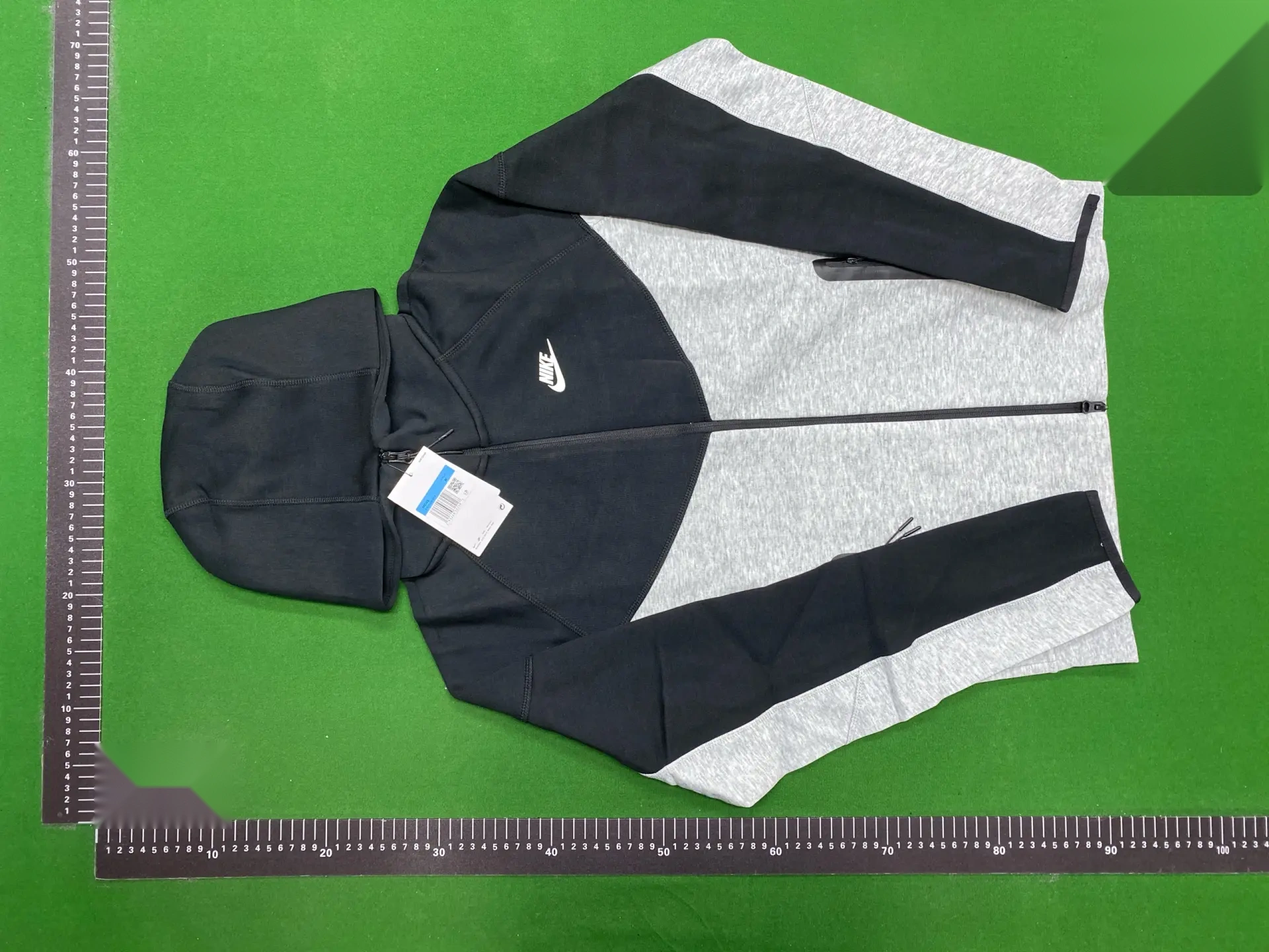 Colorblock Zip Hoodie and Jogger Set - 792+002 -4