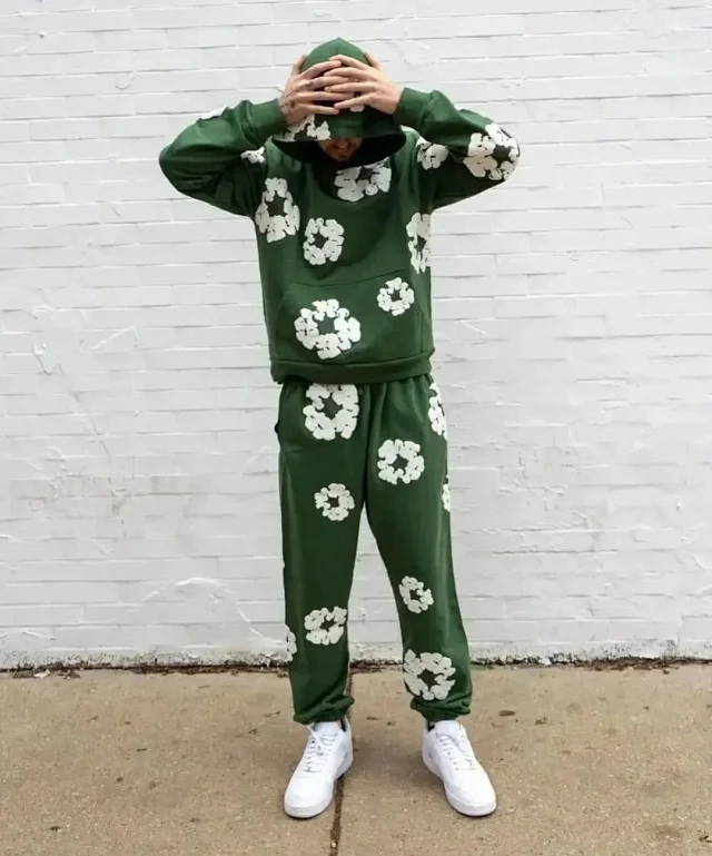 Floral Hoodie and Jogger Set - YHH05 -6