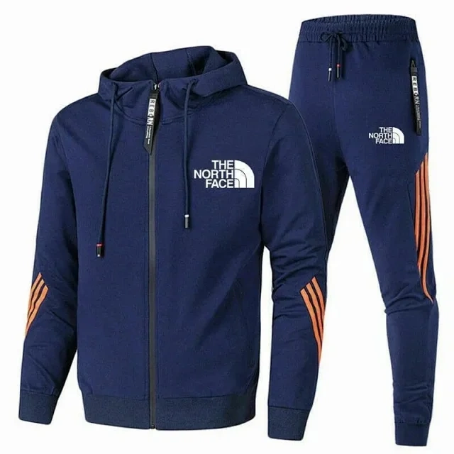 Zip Hoodie and Jogger Set -4