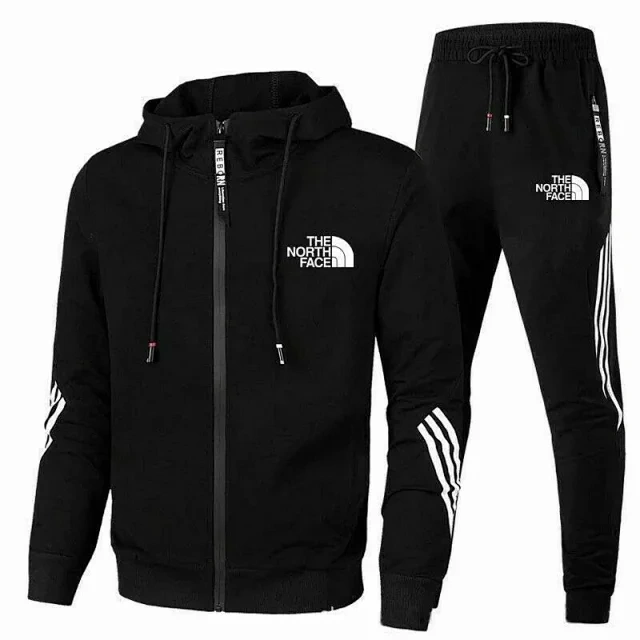 Zip Hoodie and Jogger Set -3