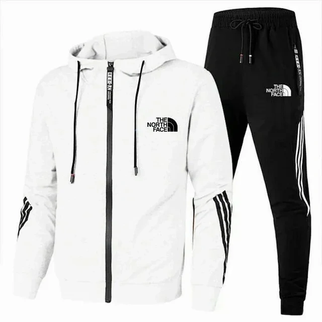 Zip Hoodie and Jogger Set -5