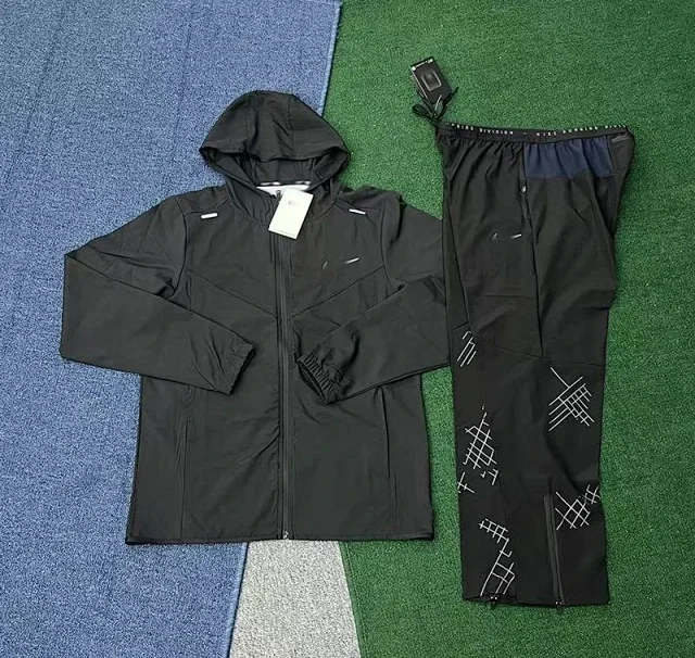 Hooded Sports Jacket and Trousers Set -2