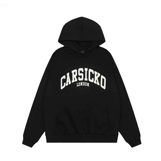 Heart-Graphic Hoodie and Jogger Set -5