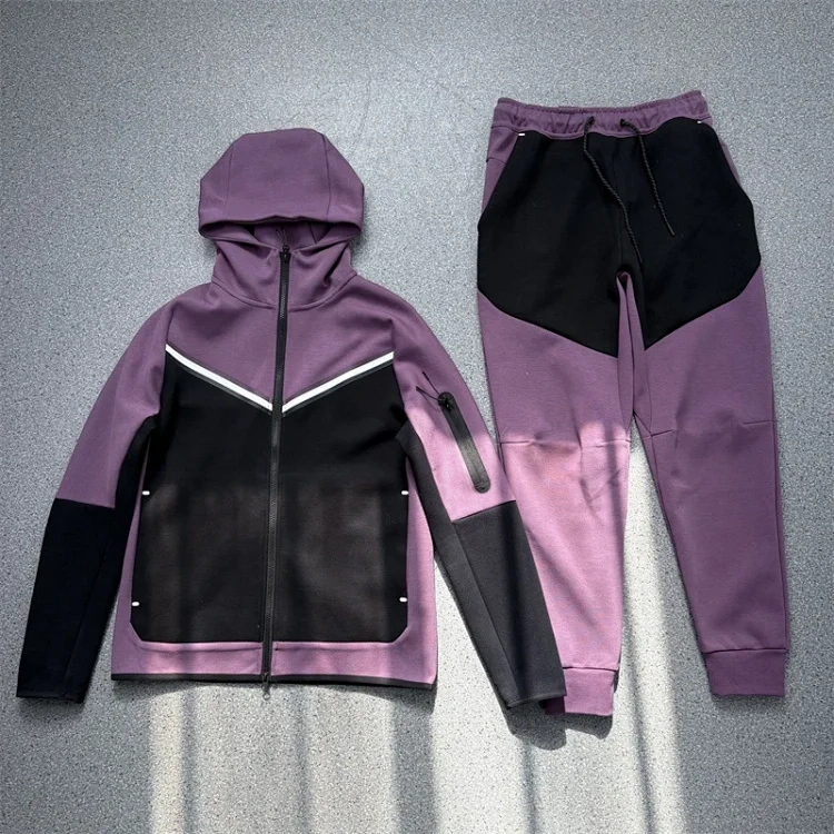 Zip Hoodie and Jogger Set - 025 -3