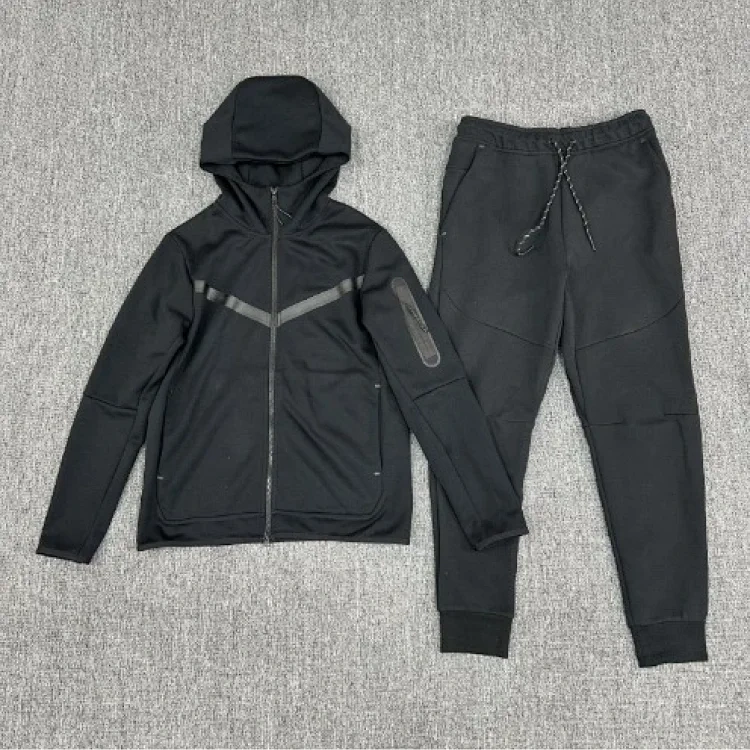 Zip Hoodie and Jogger Set - 025 -4