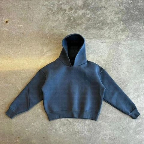 Plain Hoodie and Jogger Set - 