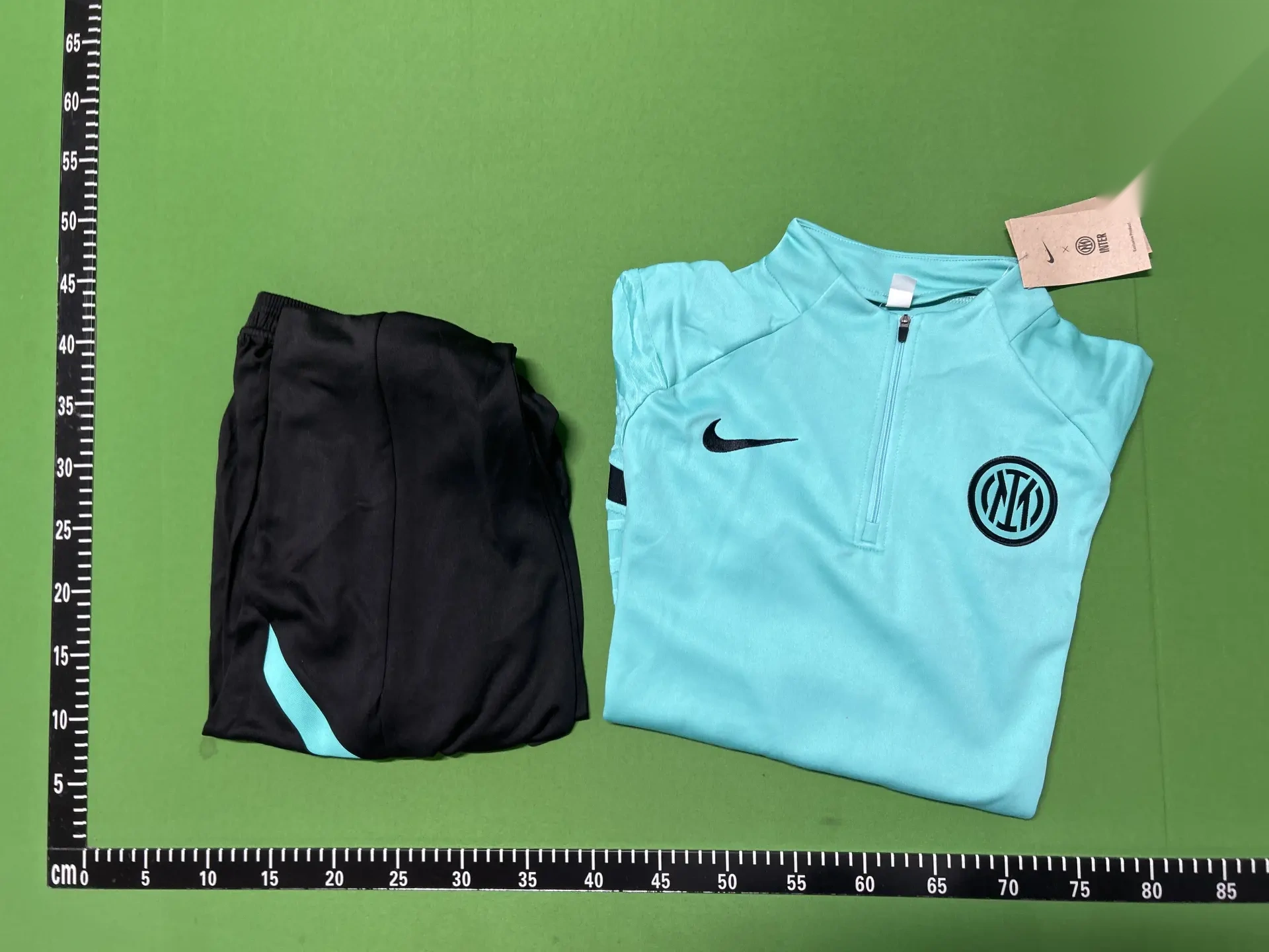 Half-Zip Football Training Top and Trousers Set -5