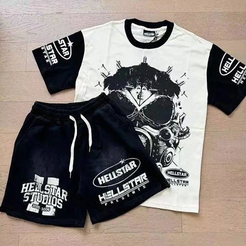 Graphic T-Shirt and Shorts Set