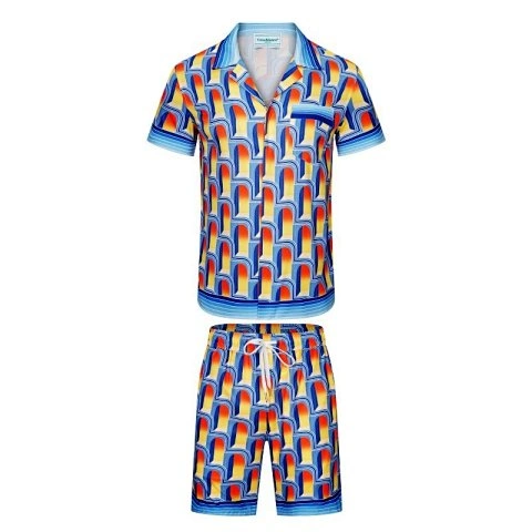 Printed Shirt and Shorts Set