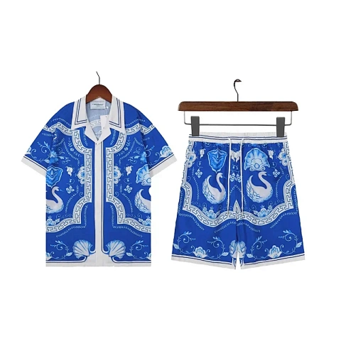 Printed Short-Sleeve Shirt and