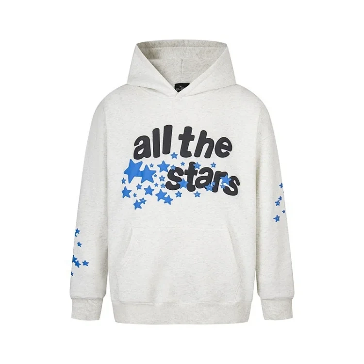 Star-Graphic Hoodie and Jogger Set -5