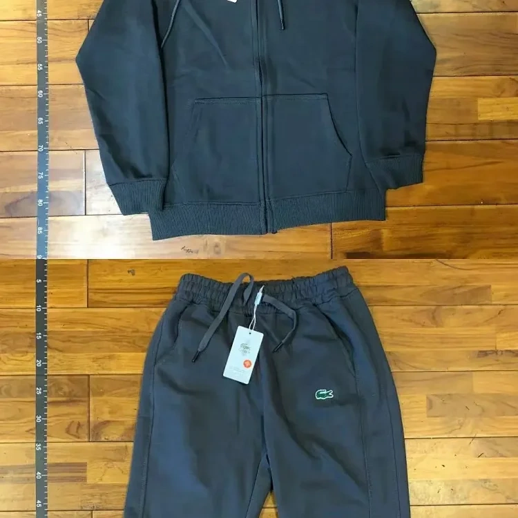 Zip Hoodie and Jogger Set - 008 -2