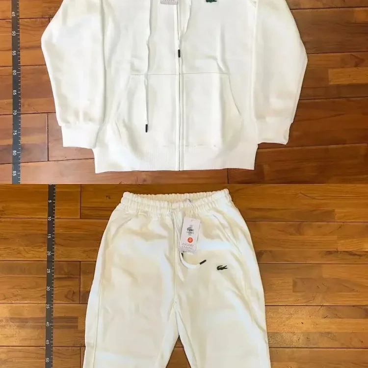 Zip Hoodie and Jogger Set - 008 -5
