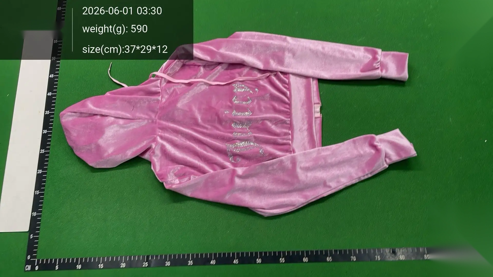 Velour Zip Hoodie and Flared Trousers Set -2