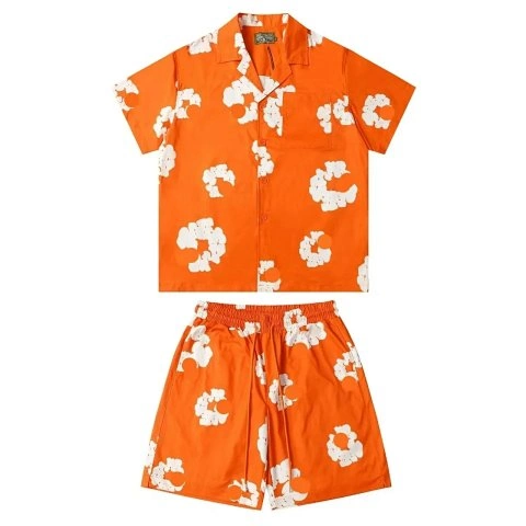 Floral Shirt and Shorts Set - 