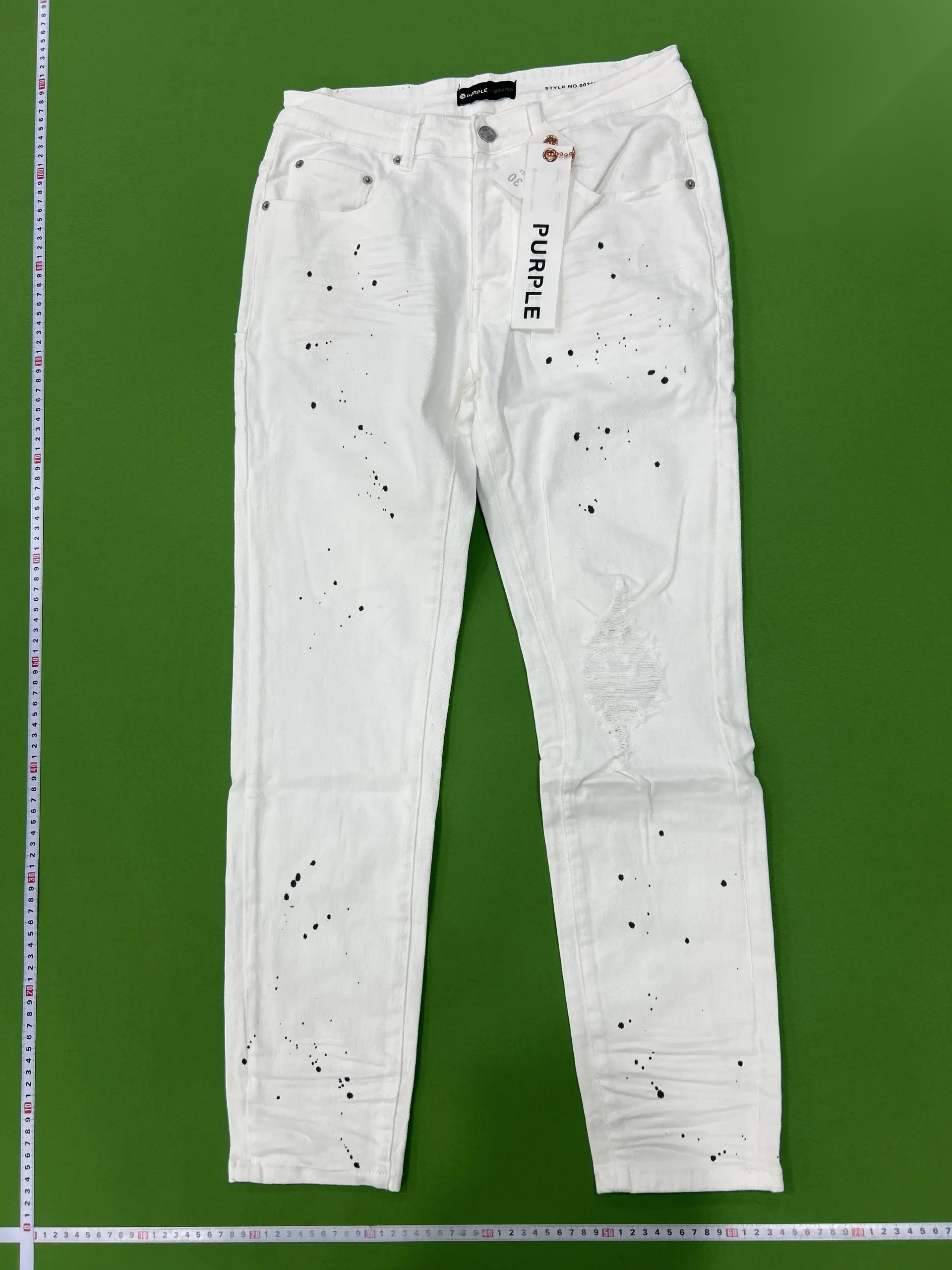 Ripped Patchwork Straight-Leg Jeans -3